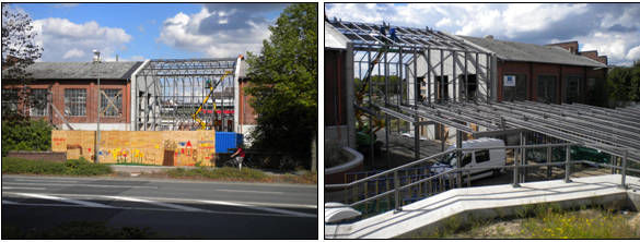 {if0:m_addinfo!=){if1:m_addinfo=)Fotos: aufgeschnittene Triebwagenhalle mit den Blickrichtungen Bahnhof und Arbeitsagentur