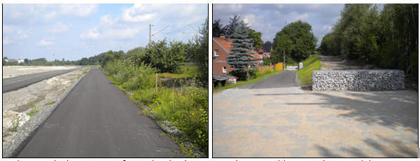 {if0:m_addinfo!=){if1:m_addinfo=)Foto links: Radweg zwischen Baustraße und Bahndamm; Foto rechts: Radweganschluss an den Staelskottenweg